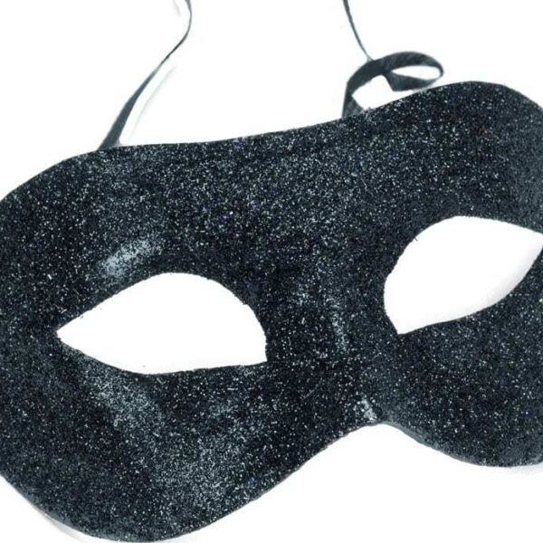 Maschera Nera Glitterata