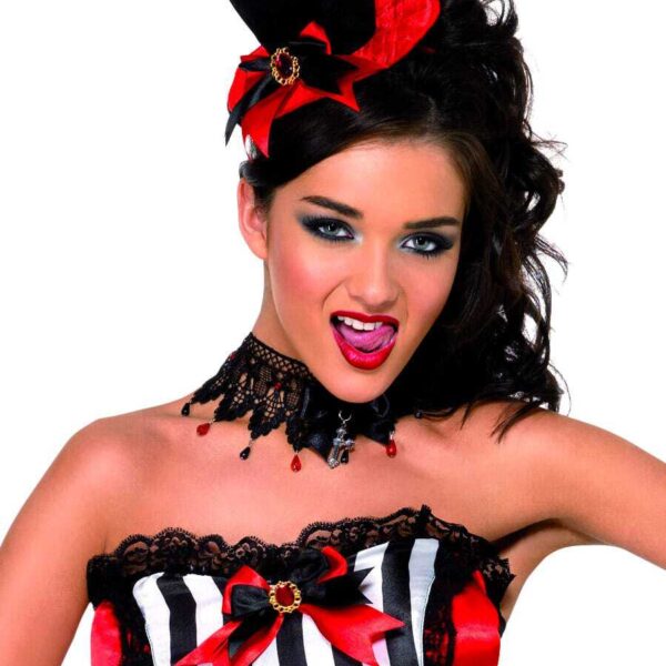 Collana Gotica in pizzo Nero