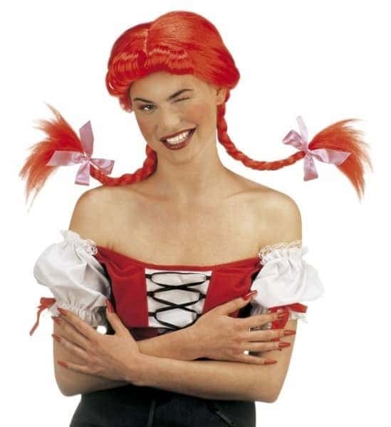 Parrucca Rossa con Trecce