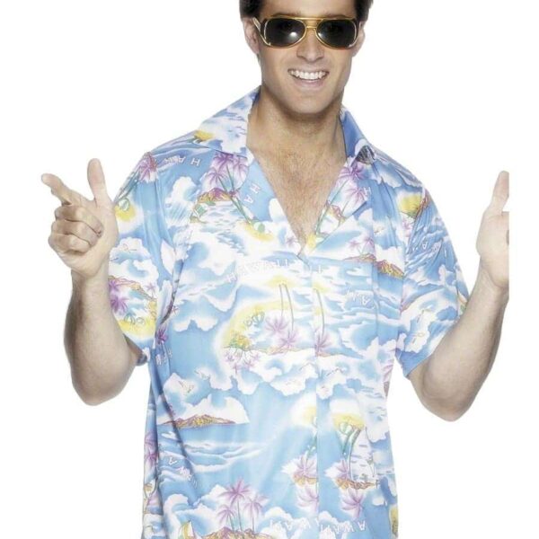 Camicia Hawaiana Blu
