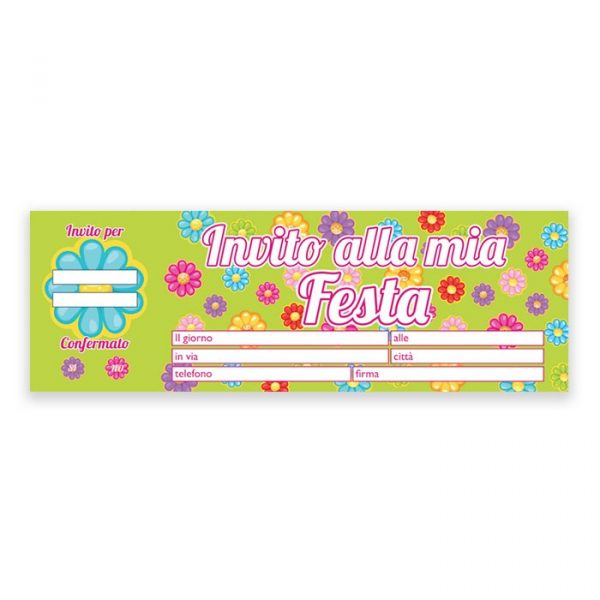 Inviti Compleanno Petaloso