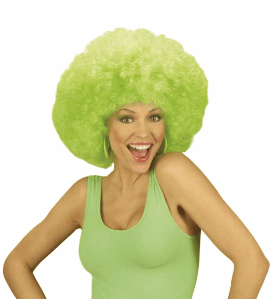Parrucca Maxi Afro Verde