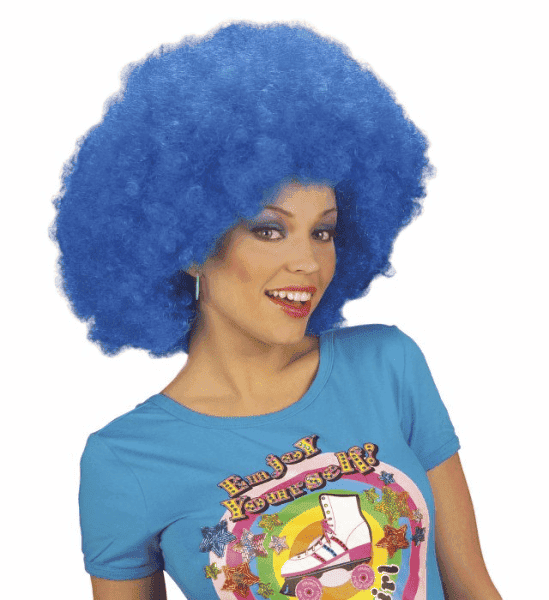 Parrucca Maxi Afro Blu