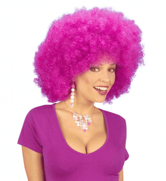 Parrucca Maxi Afro Viola