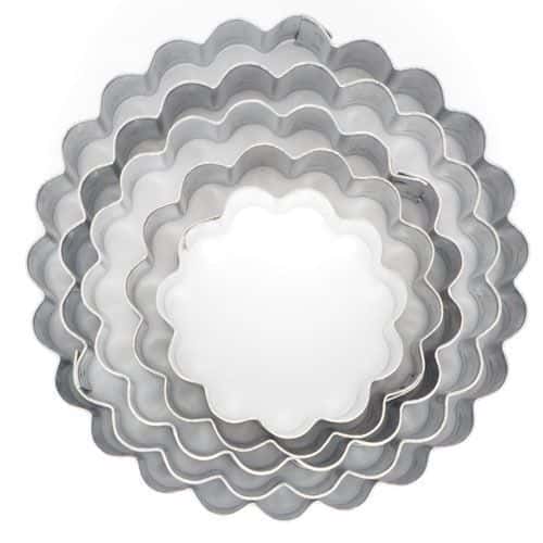 Tagliabiscotti Set di Anelli Scanalati 5