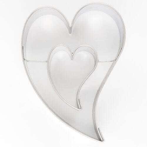 Tagliabiscotti Cuore Decorativo con Cuore 7 cm