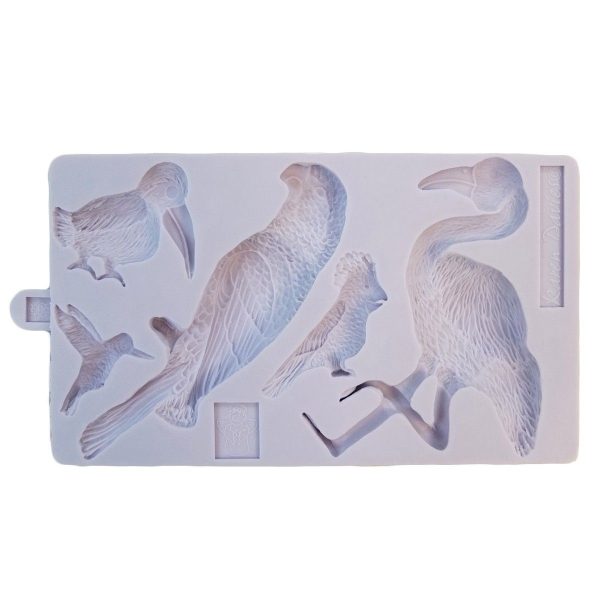Karen Davies Stampo in Silicone Uccelli Tropicali