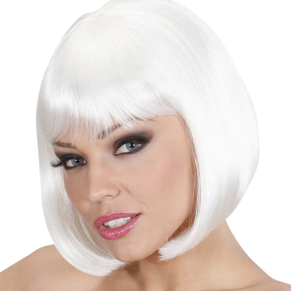Parrucca Bianca da Pin Up a Caschetto