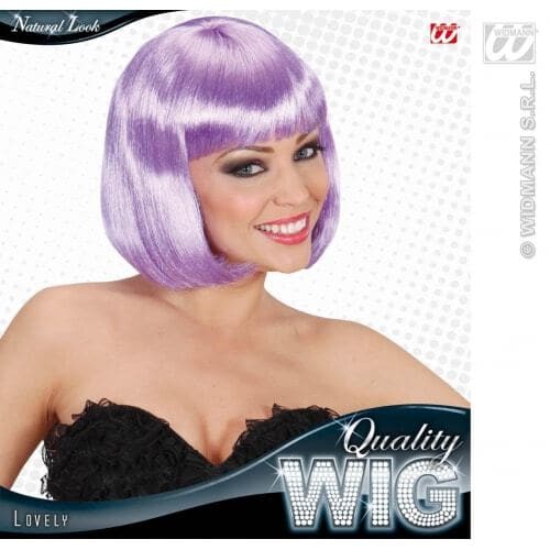Parrucca da Pin UP a Caschetto Lilla