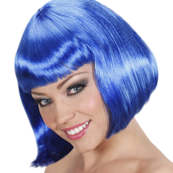 Parrucca Blu da Pin Up a Caschetto