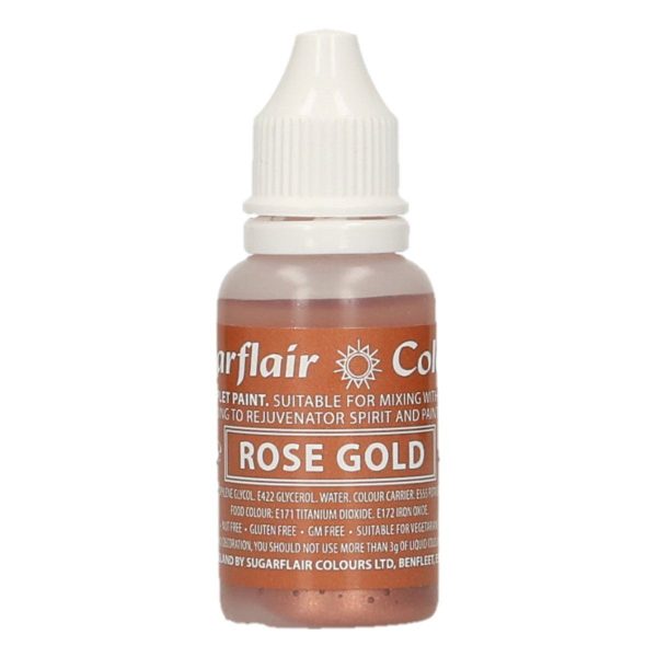 Sugarflair Colorante Liquido Rosa Oro 14 Ml
