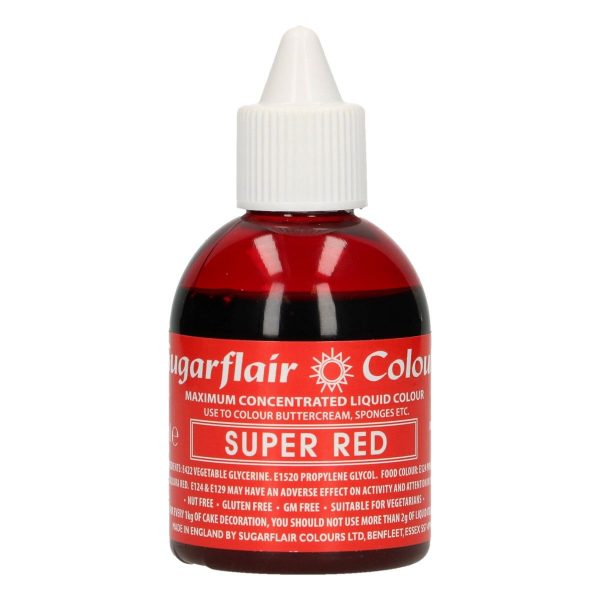 Sugarflair Colorante Liquido Super Rosso 60 Ml