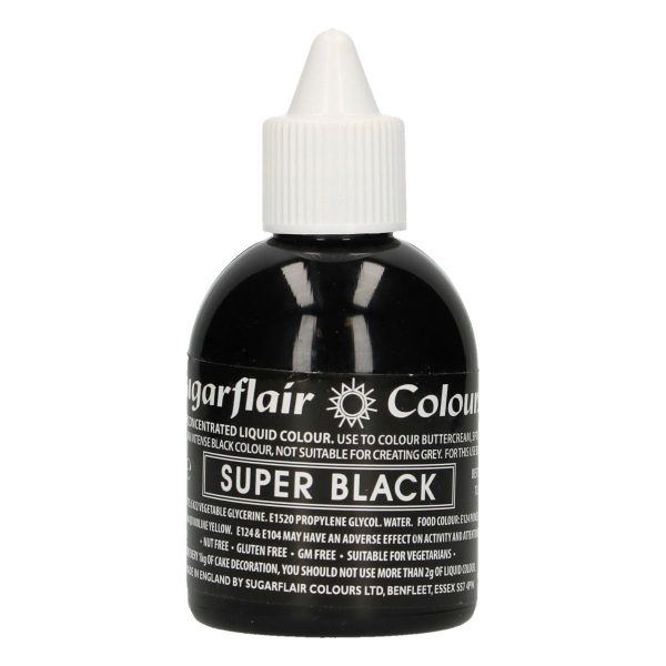 Sugarflair Colorante Liquido Super Nero 60 Ml