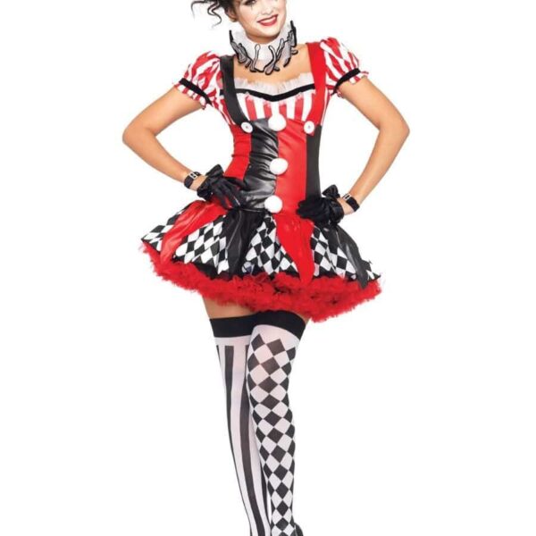 Costume da Sexy Clown Harley Quinn