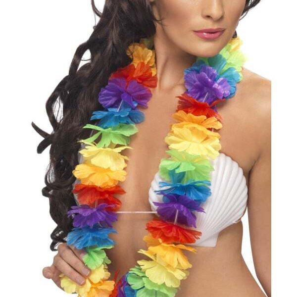 Collana Hawaiana Multicolore Larga