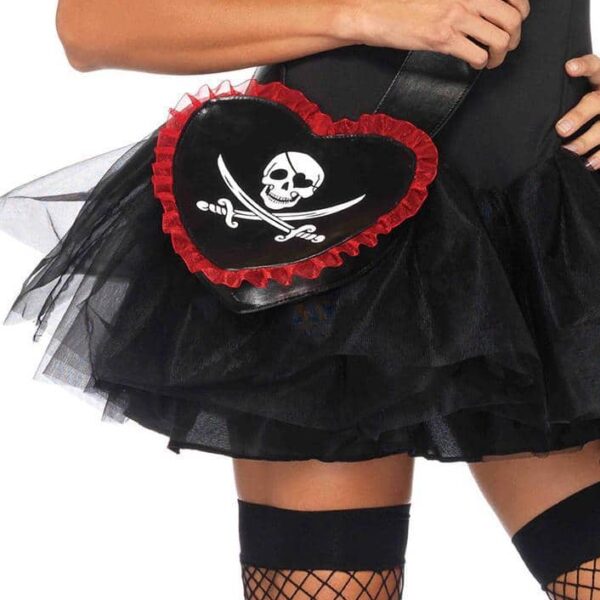 Borsa Nera a Cuore da Pirata