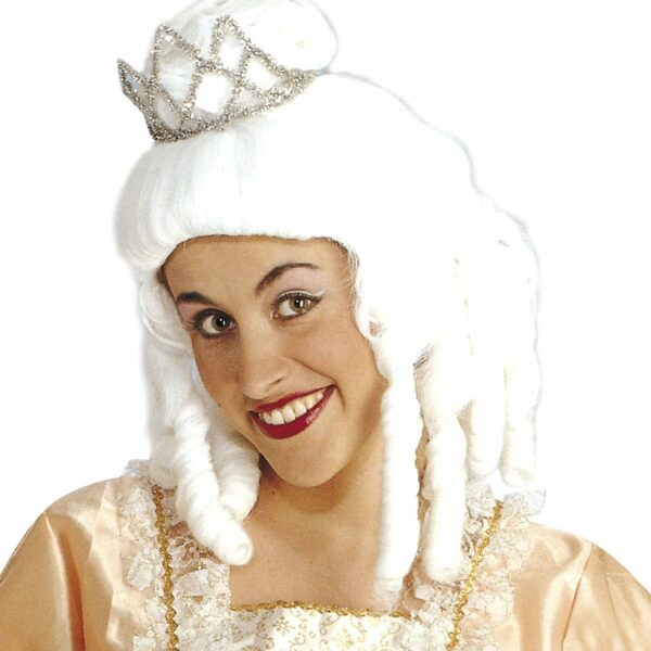 Parrucca Bianca con Corona