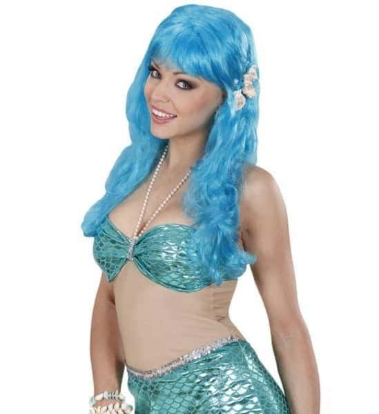 Parrucca da Sirena Azzurra
