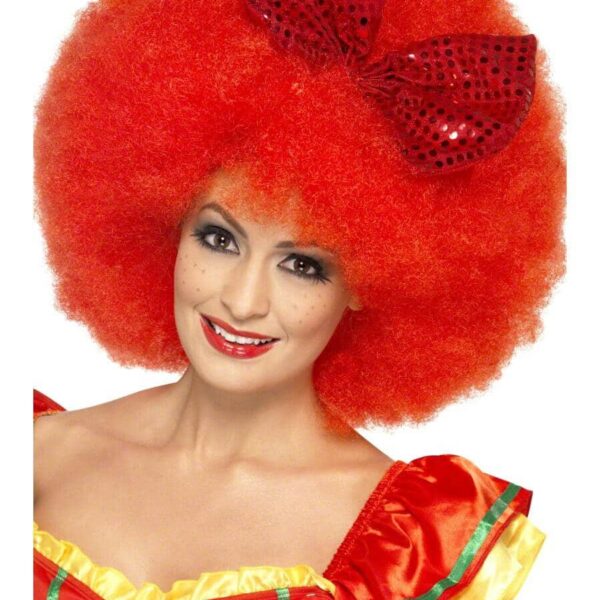 Parrucca da Clown Afro rossa