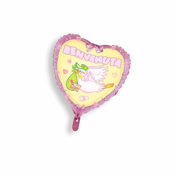 Mini Shape Cuore Rosa Benvenuta