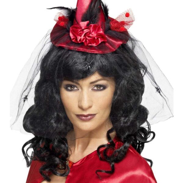 Mini Cappello da Strega Rosso