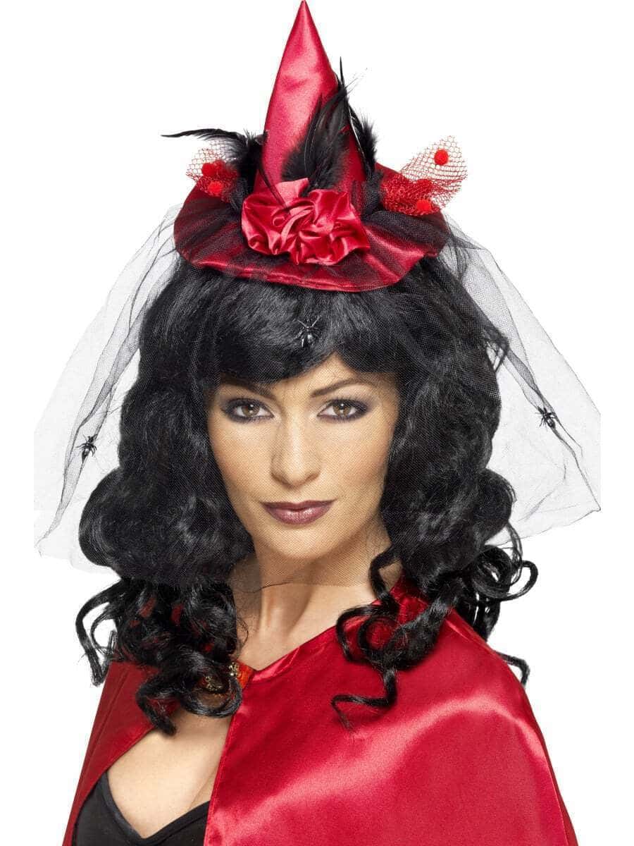 Mini Cappello da Strega Rosso