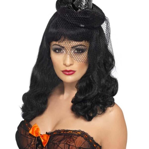 Mini Cappello da Strega Nero