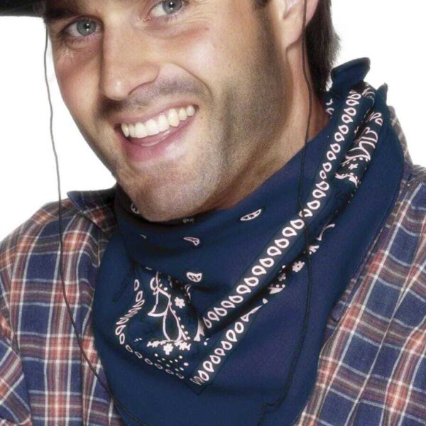 Bandana Blu da Cowboy
