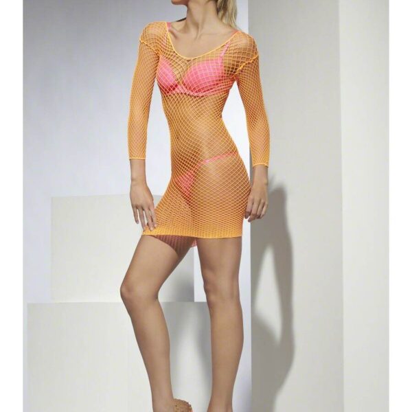 Body Arancione in Lattice Retato
