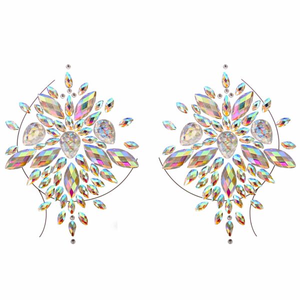Gioielli adesivi per il corpo: decorazioni per seno Sparkling