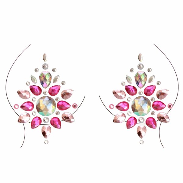 Gioielli adesivi per il corpo: decorazioni per seno Sexy Pink