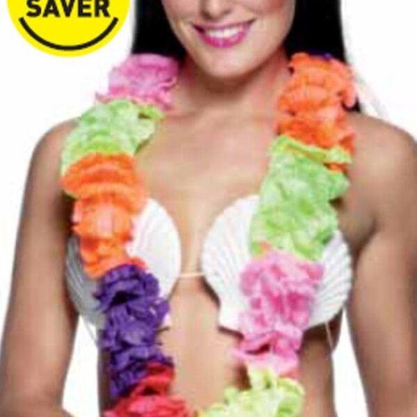 Collana Hawaiana Multicolore Larga