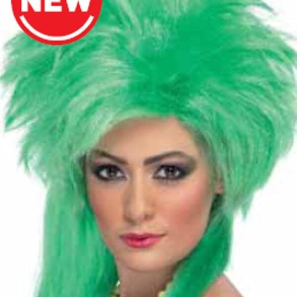 Parrucca Punk Chick Verde