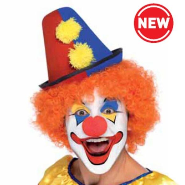 Cappello da Clown Rosso e Blu