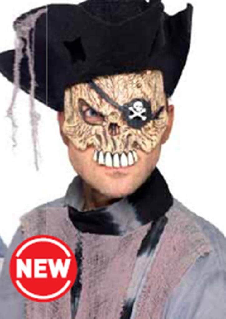 Maschera da Scheletro Pirata in Lattice - Fantaparty.it