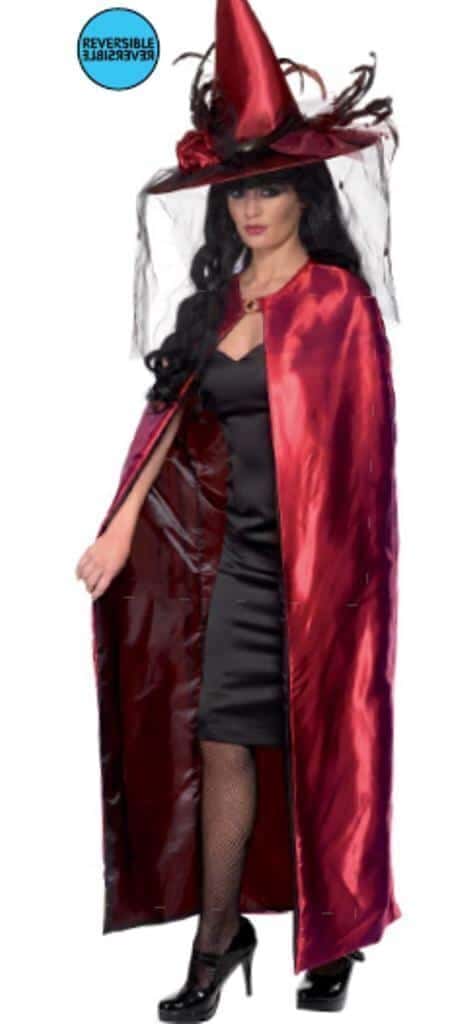 Mantello Reversibile Rosso e Nero