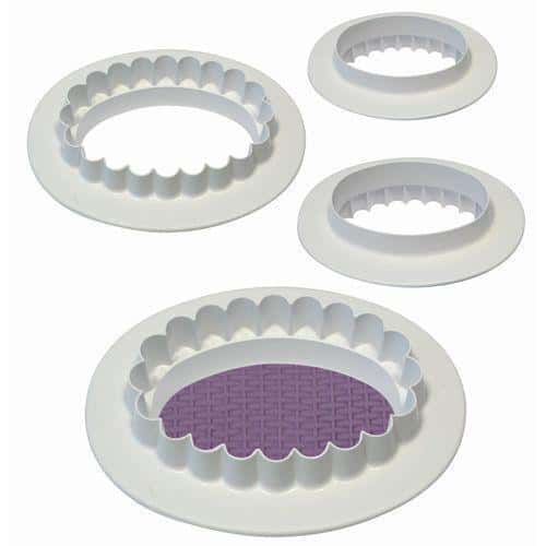 PME Tagliapasta Stampino Ovale & Ondulato Set 4pz