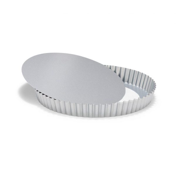 Patisse Silver-Top Forma Rotonda per Quiche con Fondo Sciolto