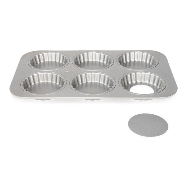 Patisse Teglia Mini Quiche Base Amovibile 6 Cavità