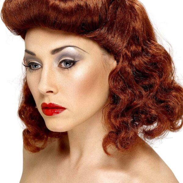 Parrucca Pin Up Rossa Rame