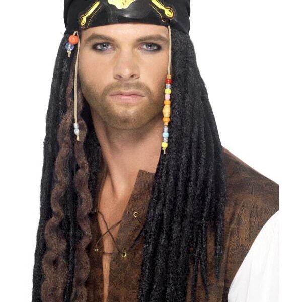 Parrucca Rasta da Pirata con Bandana