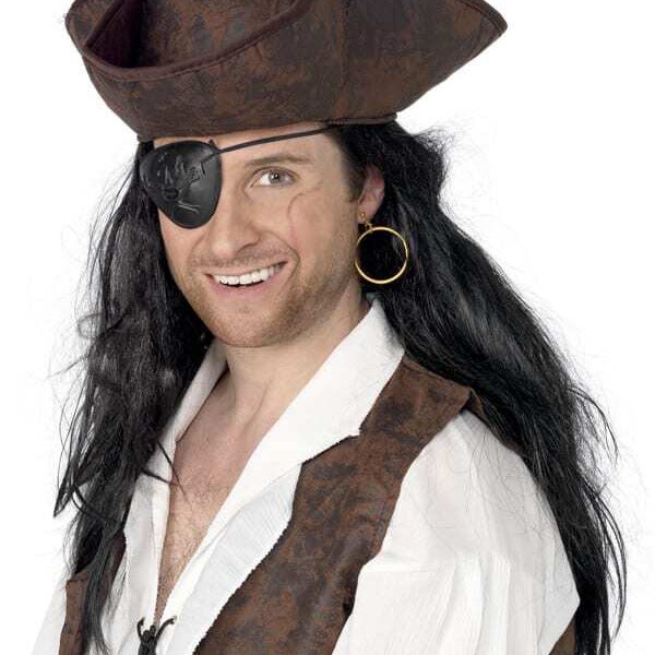 Benda Nera da Pirata con Orecchino