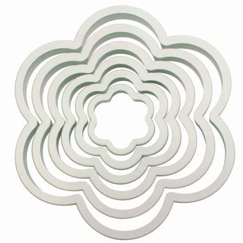 PME Tagliapasta Stampini a Forma di Fiore in Plastica Set 6pz
