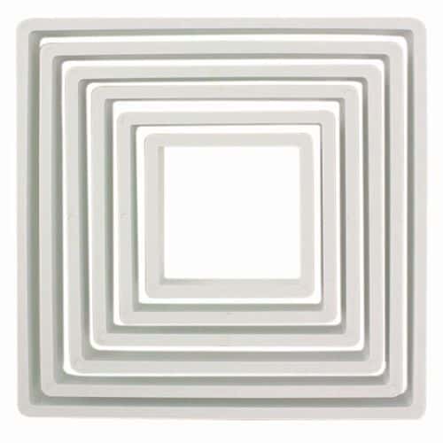 PME Tagliapasta Stampini Quadrati in Plastica Set 6pz