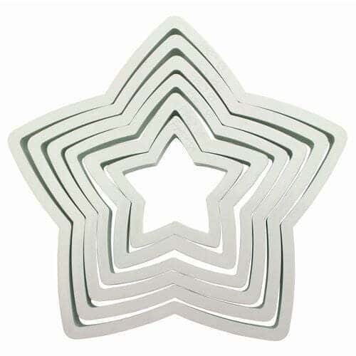 PME Tagliapasta Stampini a Forma di Stella in Plastica Set 6pz