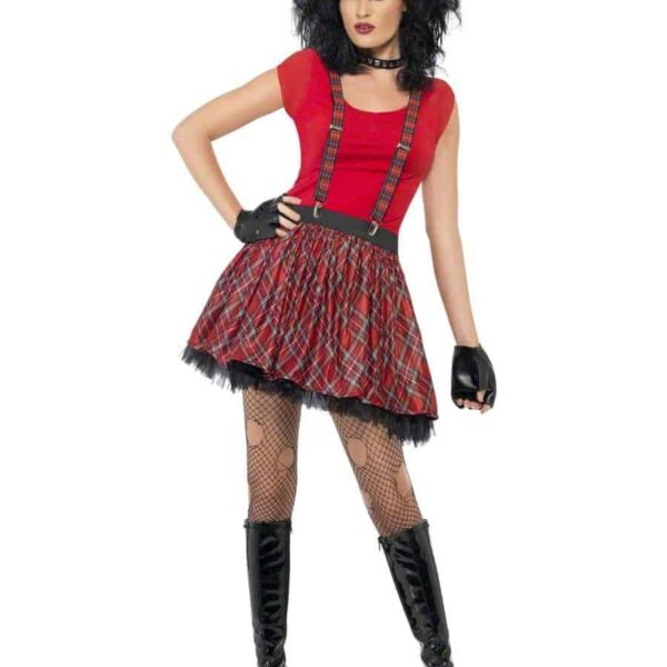 Set Bretelle Tutu e Guanti da Punk Donna