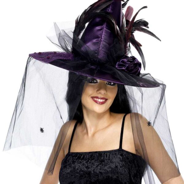 Cappello da Strega Viola Metallizzato