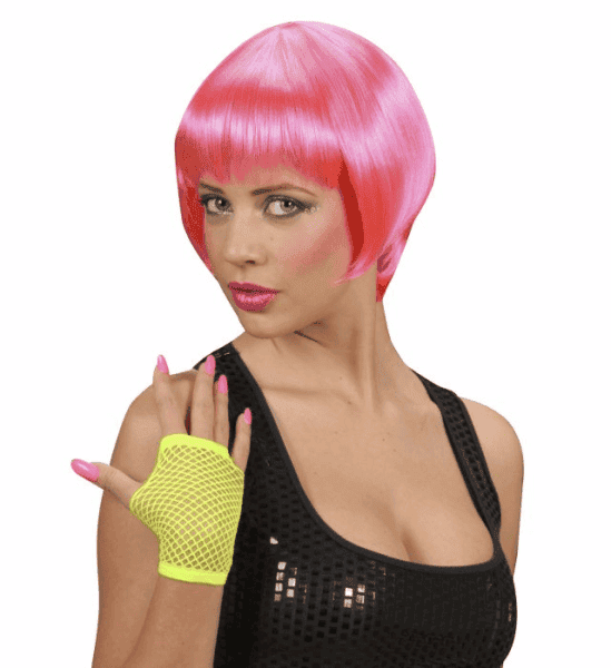 Parrucca a Caschetto Rosa