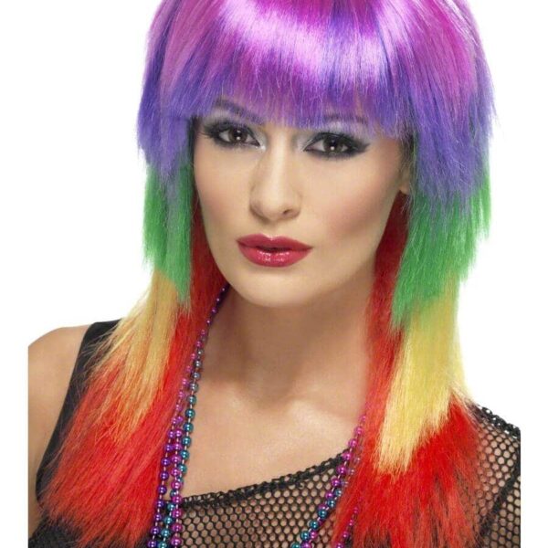 Parrucca Multicolore da Rocker