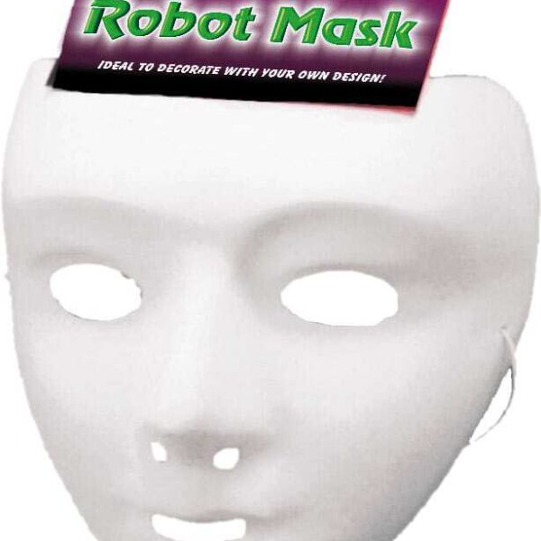 Maschera in Plastica Bianca